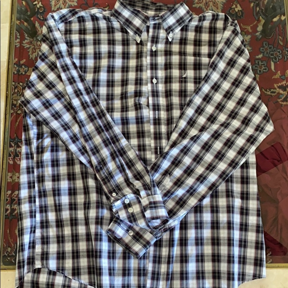 Nautica XL Plaid Button Down
